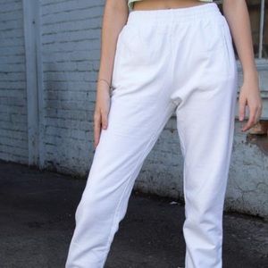 Brandy Melville Sweatpants - White